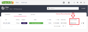 identify device phone number on trackso