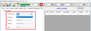 assign static ip settings